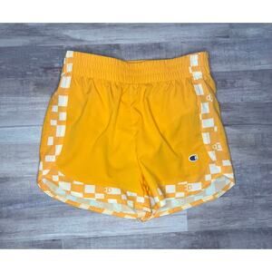 Champion Girls Orange White Active Shorts sz S